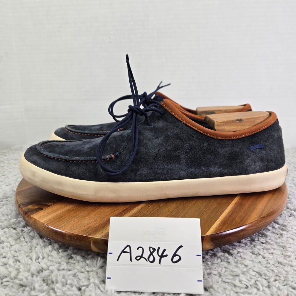 Camper Mens 44 Pursuit Blue Suede Casual Lace Up Daily Lifestyle Loafer Sneaker